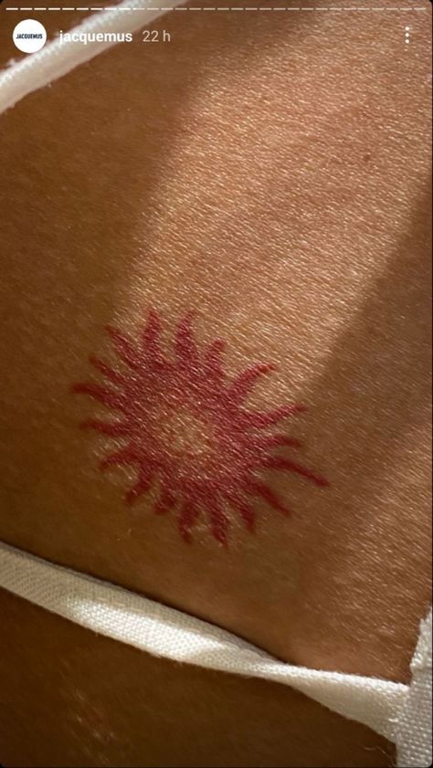 Petite Tattoos, Sun Tattoos, Red Ink Tattoos, 1 Tattoo, Discreet Tattoos, Sun Tattoo, Dainty Tattoos, Subtle Tattoos, Dope Tattoos