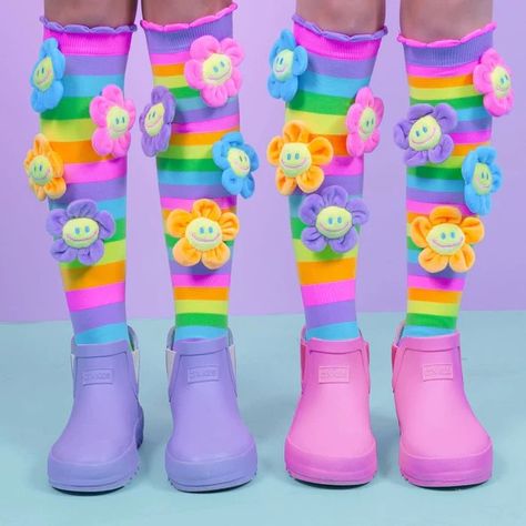 HONEYPIEKIDS.COM | MADMIA Socks | Bright and fun kid's socks that inspire self-expression. Shop Our Large Selection For All Ages | WE SHIP FAST & WORLDWIDE Crazy Outfit Day For Kids, Crazy Day At School Outfits, Chloe Hairstyles, Crazy Sock Day Ideas, Fun Socks For Kids, Mermaid Socks, Oopsie Daisy, Crazy Hat, Plush Flower