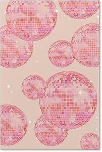 CIDLNMY Pink Disco Ball Wall Art Funky Girly Poster Preppy Aesthetic Room Decor Trendy Bar Cart Decor Fashion Pink and Orange Disco Ball Picture Vintage Wall Decor 16x24inch Unframed Disco Ball Picture, Pink And Orange Disco Ball, Orange Disco Ball, Preppy Aesthetic Room, Disco Ball Wall Art, Disco Ball Wall, Girly Dorm, Pink Disco Ball, Room Decor Trendy