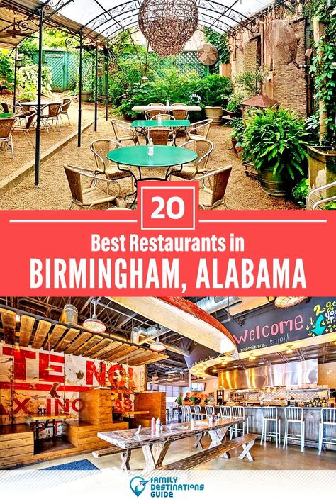 Want to see the best restaurants in Birmingham, AL? We’re FamilyDestinationsGuide, and we’re here to help: From incredible brunch spots and amazing places to eat dinner, to local foodie spots and hidden gems, discover the BEST Birmingham restaurants - so you get memories that last a lifetime! #birmingham #birminghamrestaurants #restaurantsinbirmingham #bestrestaurantsinbirmingham #placestoeatbirmingham Places To Eat In Birmingham Alabama, Birmingham Alabama Restaurants, Alabama Restaurants, Birmingham Restaurants, Birmingham Airport, Kids Restaurants, Alabama Vacation, Kid Friendly Restaurants, London Itinerary