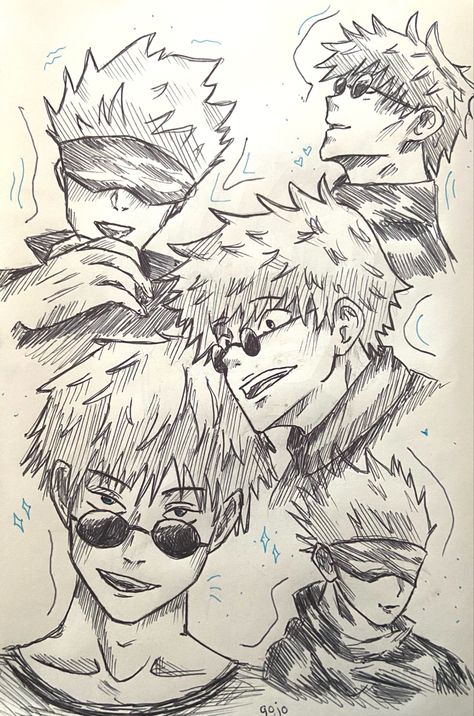 Jujutsu Kaisen Sketches Pencil, Jujutsu Kaisen Gojo Sketch, Gojo Line Art Drawing, Jujutsu Kaisen Art Drawing, Jujitsu Kaisen Sketch, Jjk Pencil Sketch, Gojo Pen Sketch, Chose Drawing Jjk, Simple Gojo Drawing