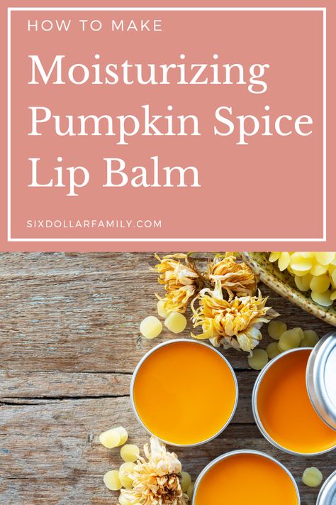 Keep the taste of pumpkin spice with you all year round with this amazingly easy homemade pumpkin spice lip balm! Fall Lip Balm Recipes, Pumpkin Spice Lip Balm, Pumpkin Lip Balm, Homemade Lip Balm Recipe, Diy Lip Balm Recipes, Diy Pumpkin Spice, Homemade Pumpkin Spice, Lip Balm Containers, Lip Balm Recipes