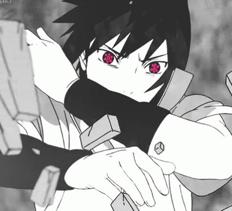 Sasuke GIF - Sasuke - Discover & Share GIFs Sasuke Uchiha, An Anime, Anime Character, Black Hair, Avatar, Naruto, Gif, Red, Hair