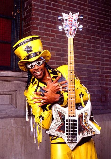 Bootsy Collins of Parliament-Funkadelic Parliament Funkadelic, Bootsy Collins, Funk Bands, Rock And Roll History, Funk Music, Funky Music, Old School Music, Photographie Portrait Inspiration, Rock N’roll