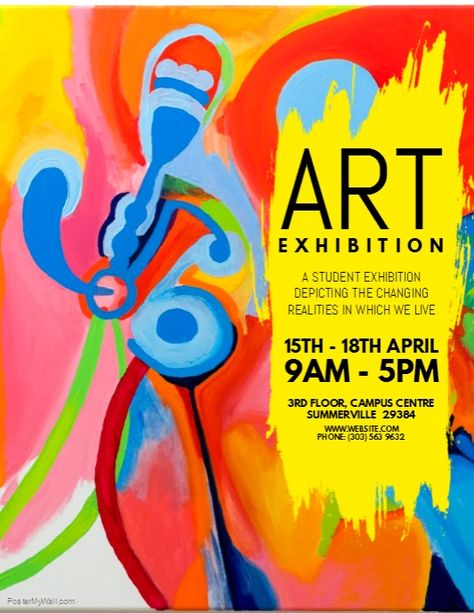 Art Exhibition Flyer Art Contest Poster Design, Art Flyer Ideas, Invitation For Art Exhibition, Art Invitation Design, Art Exhibit Poster Design, Poster Design Art Exhibition, Artist Exhibition Poster, Poster For Exhibition, Art Contest Poster