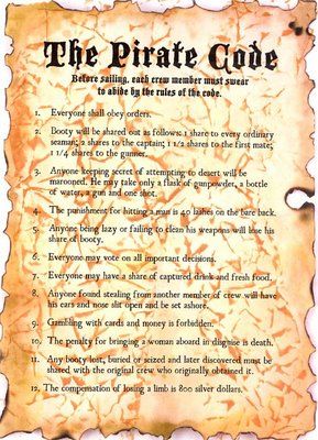 Tony Franks-Buckley's Blog - The Pirate Code of Conduct - December 17, 2012 05:41 Rebecca Jackson, Bartholomew Roberts, Pirate Code, Pirate Quotes, Nene Thomas, Pirate History, Pirate Stuff, Pirates Life, Bateau Pirate