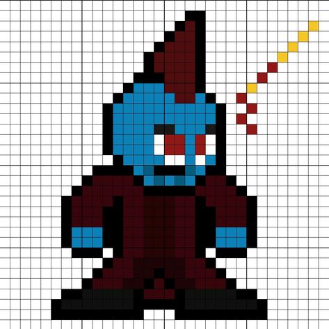 Yondu Guardians of the Galaxy Vol. 2 Perler Bead Pattern Marvel Cross Stitch, Minecraft Pattern, Yondu Udonta, Square Drawing, Geeky Cross Stitch, Hama Art, Guardians Of The Galaxy Vol 2, Graph Paper Drawings, Easy Pixel Art