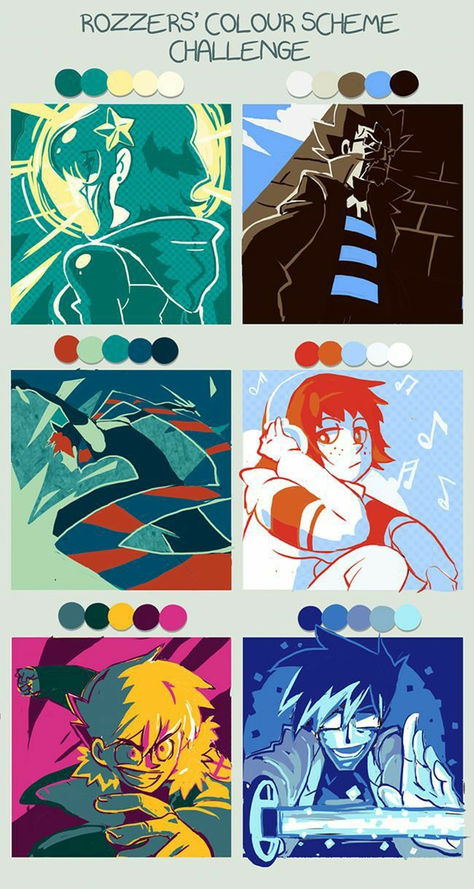 One Color Art Challenge, Color Scheme Challenge, Color Palette Challenge Art, Color Palette Art Drawing, Color Pallete Challenge, Color Scheme Drawing, Color Schemes Art, Color Palettes Art, Color Theory Art