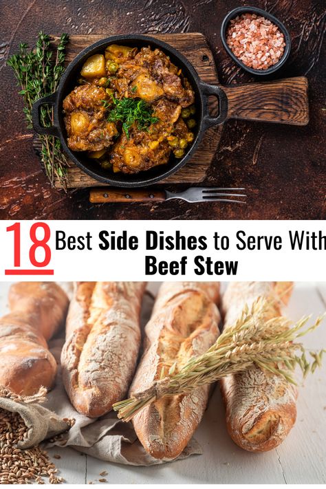 18 Best Side Dishes to Serve With Beef Stew Beef Stew Side Dishes, What To Serve With Beef Stew, Stew Side Dishes, Sides For Beef, Beef Stew Sides, Cucumber Yogurt Salad, Salad Sides, Irish Mashed Potatoes, Best Sides