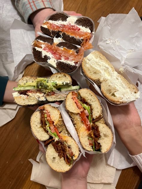 Nyc Bagels, Bagels Nyc, Bagel Breakfast, New York Bagel, Apple Bite, Best Bagels, Breakfast Bagel, New York Food, Bagel Shop