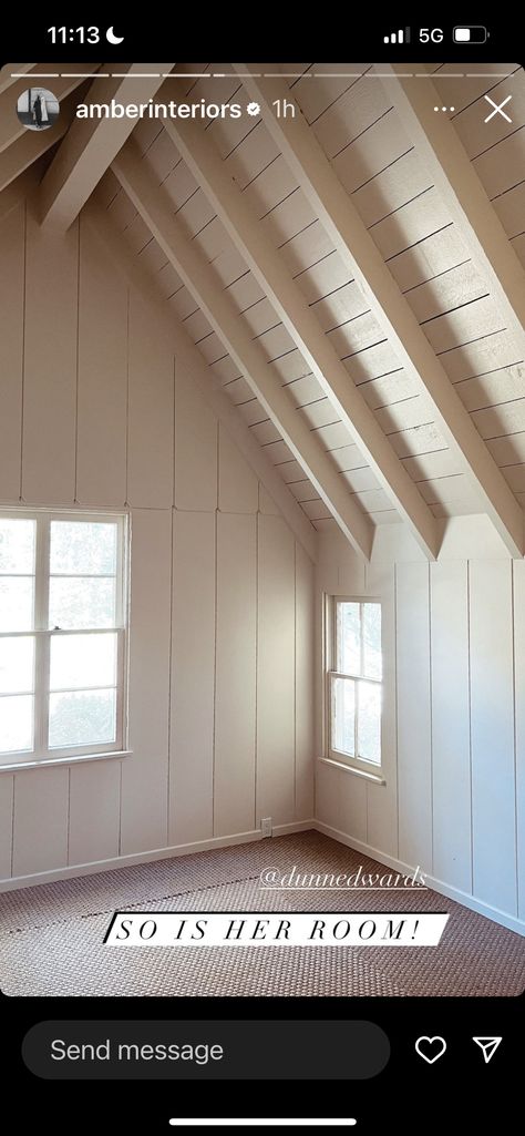 Wood Paneled Ceiling Living Room, Wood Panel Ceiling, Ceiling With Beams, Eaton House, Beach Dream House, New England House, Paneled Ceiling, Finish Carpentry, Primary Bath