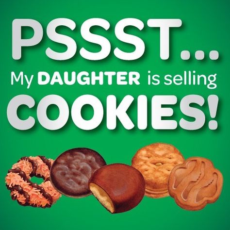 Girl Scout Cookies Funny, Sweet Garlic Chicken, Girl Scout Cookie Meme, Selling Girl Scout Cookies, Girl Scout Mom, Girl Scout Cookie Sales, Girl Scout Cookies Booth, Gs Cookies, Brownie Scouts