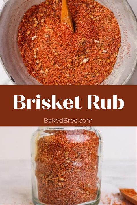 Looking for the ultimate brisket rub recipe? Look no further! This tried-and-true recipe combines the perfect balance of spices, such as paprika, garlic powder, and brown sugar, to create a robust and aromatic blend that will take your brisket to new heights of deliciousness. It's easy to make and will become your go-to rub for all your brisket adventures. Rub For Brisket, Brisket Rub Recipe, Marshmallow Sauce, Brisket Rub, Homemade Mustard, Slow Cooker Brisket, Homemade Ketchup, Homemade Barbecue Sauce, Rub Recipes