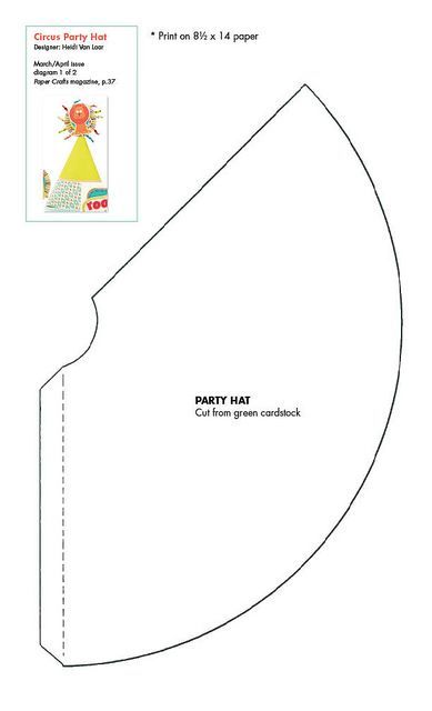 Party Hat Pattern, Party Hat Template, Pola Topi, Hat Template, Papercraft Templates, Circus Birthday, Birthday Hat, Party Hat, Dinosaur Birthday