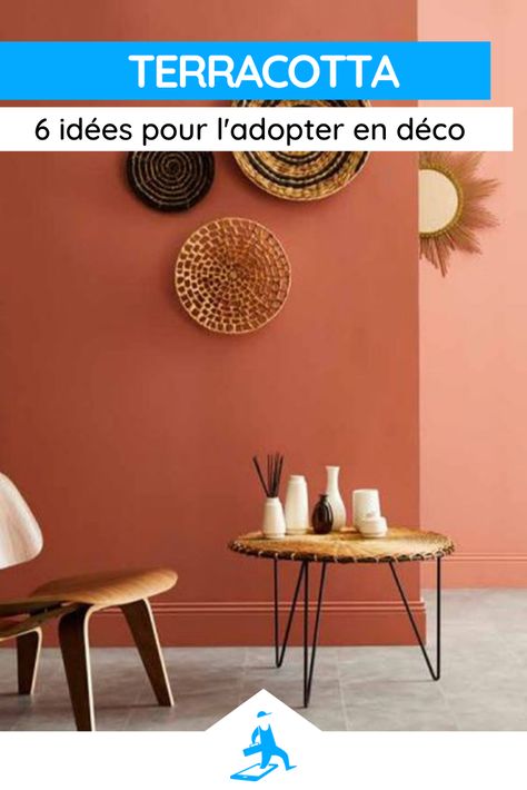 Terracota Wall Living Room, Terracotta Complimentary Colors, Decoration Terracotta, Deco Terracotta, Terracotta Color Palette, Inspiration Deco, Sofa Lounge, Orange Walls, Tableau Art