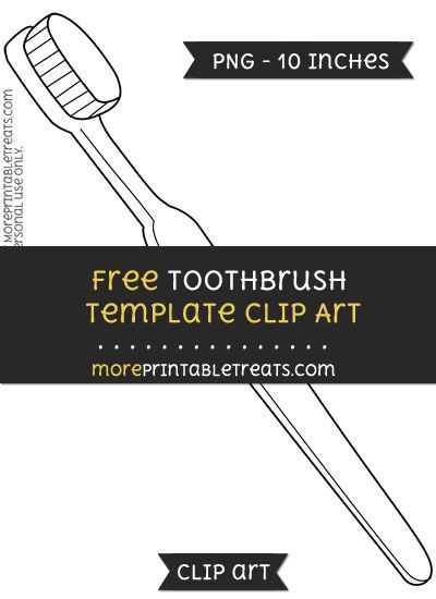 Free Toothbrush Template - Clipart Toothbrush Template Free Printable, Toothbrush Template, Sonicare Toothbrush, Template Free Printable, Templates Printable Free, Art File, Digital Media, Digital Scrapbooking, Brushing Teeth