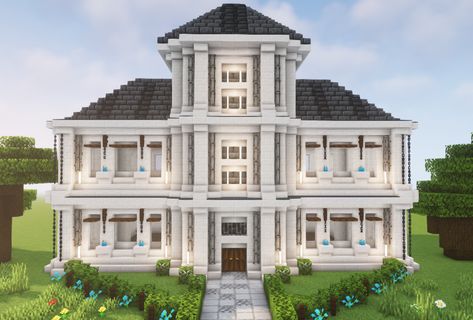 This is a quartz house that i have made, And i would really like to share it with you,in this video i show you how to build this base step by step if you like what you see feel free to like,share and subscribe :) #minecraftquartzhouse #minecrafthouse #minecrafthousetutorial #minecraft Quartz Building Minecraft, Minecraft Houses Quartz, White Minecraft House, White House Minecraft, Minecraft Quartz Build, Minecraft Quartz House, Minecraft Victorian Mansion, Minecraft White House, Minecraft House Guide