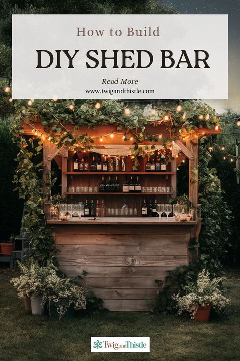 Shed Bar Shed Bar, Backyard Hangout, Ultimate Backyard, Bar Diy, We Shed, Entertaining Friends, Shed Roof, Diy Bar, Diy Shed