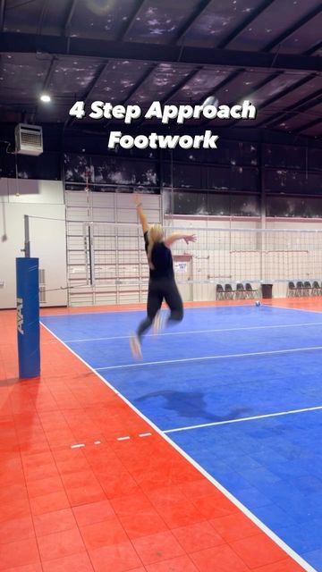 Volleyball Feet Drills, Volleyball Approach Footwork, Volleyball Approach Drills, Volleyball Attacking Drills, Volleyball Hitting Approach, Volleyball Hitting Timing Drills, Volleyball Footwork Drills, Hitting Drills Volleyball, Volleyball Approach