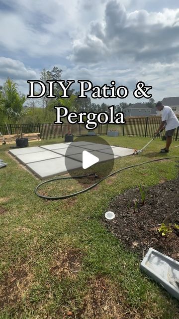 Tenesia & Terence | NC on Instagram: "🚧DIY Patio & Pergola- Part 4🚧 we decided to put black mulch down as a base and then added black pebbles to the interior spaces. We are still undecided on adding rock to the perimeter. I think it looks good as is. What do y’all think? In part 5, the pergola is going up and then we will pretty much be finished 😬    #diyproject #diyhomeprojects #backyarddesign #diyideas #homeimprovement #concretedesign #diycouple #backyard #patiodesign" Mulch Yard, Pebble Patio, Patio Extension, Inexpensive Patio, Pebble Landscaping, Modern Pergola Designs, Backyard Resort, Patio Installation, Mulch Landscaping