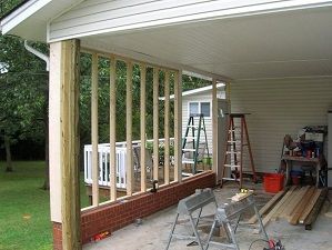 utterly ridicululous attempt to give remodeling instructions...  #diy #remodeling #carport #sunroom Carport Into Garage, Carport Makeover, Enclosed Carport, Diy Carport, Diy Living Room, Carport Garage, Kitchen Remodel Design, Garage Conversion, Kitchen Design Decor