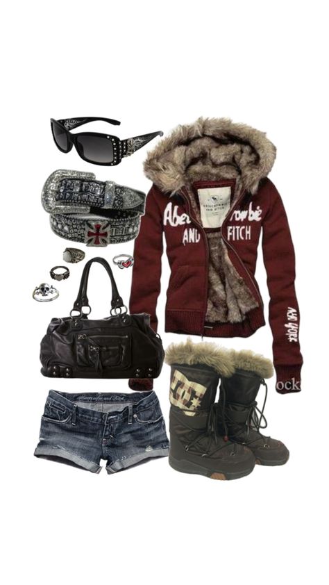 #y2k #outfit #fashion 2000s Winter Outfits, 2000s Fashion Winter, Winter Outfits Y2k, Y2k Winter Outfits, Trashy Outfits, 2000s Outfit, Outfits 2000s, 2000s Outfits, Thrifted Outfits