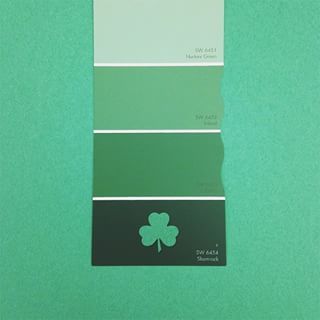 Shamrock paint color SW 6454 by Sherwin-Williams. View interior and exterior paint colors and color palettes. Get design inspiration for painting projects. Dard Hunter Green, Historic Colours, Minted Art, Green Paint Colors, Paint Color Palettes, Sherwin Williams Paint Colors, Color Chip, Interior Painting, Exterior Paint Colors