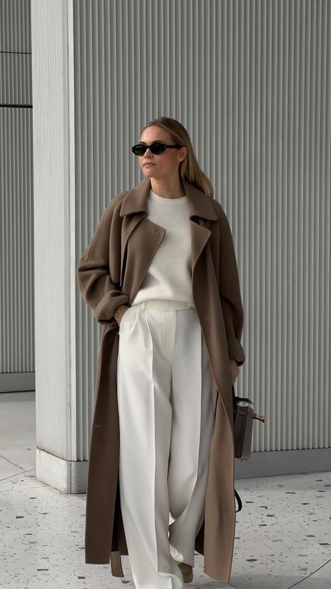 Claire Rose Cliteur (@clairerose) • Instagram photos and videos Monochrome Beige Outfit, Winter Work Fits, Claire Rose Style, Rich Aesthetic Outfit, Brown And Grey Outfit, Claire Rose Outfits, Winter In Paris Outfit, Winter Autumn Outfits, Italy Winter Outfits