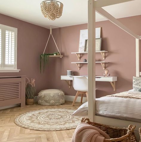 Dusty Pink Bedroom Kids Rooms, Small Bedroom Inspirations, Babies Bedroom, Small Bedroom Inspiration, Bedroom Paint Colors Master, Ikea Drawers, Ikea Bedroom, Small Bedrooms, Bedroom Wall Colors