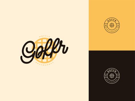 Waffle Branding, Waffle Logo, Waffle Restaurant, Insta Template, Planet Logo, Waffle Bar, Identity Design Inspiration, Sweet Bites, Waffle House