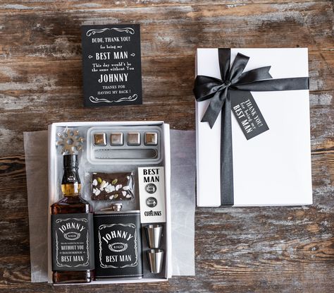 $75.00 Man Of Honor Proposal Box Ideas, Best Man Proposal Box Ideas, Best Man Gifts, Groomsman Boxes, Best Man Gift Ideas, Groomsman Proposal Ideas, Best Man Proposal, Groomsmen Proposal Box Ideas, Groomsmen Presents