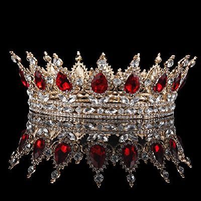 Red Ruby Crown | What crown are you? Red Quince, Crystal Crown Tiaras, Wedding Headwear, Crown Aesthetic, Crown For Women, Queen Aesthetic, Bride Tiara, Bridal Headdress, Red Crown