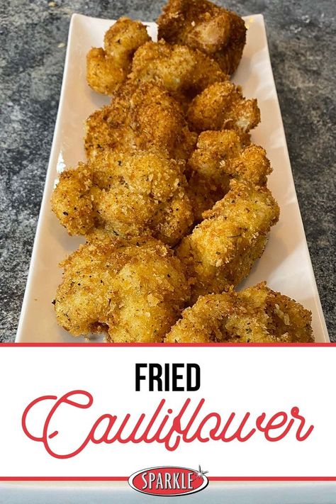 Breaded Cauliflower Fried, Fried Cauliflower Recipes, Breaded Cauliflower, Cauliflower Bread, Cauliflower Fried, Fried Cauliflower, Cauliflower Recipes, Fryer Recipes, Cakes And More