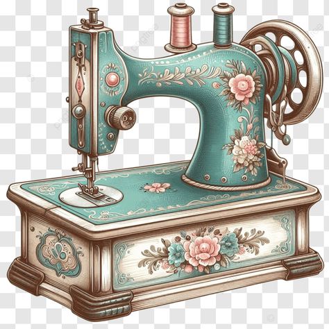 sewing machine and table illustration floral flower vintage png Table Illustration, Sewing Photography, Vintage Png, Png Vintage, Flower Vintage, Transparent Image, Floral Illustrations, Floral Flower, Png Transparent