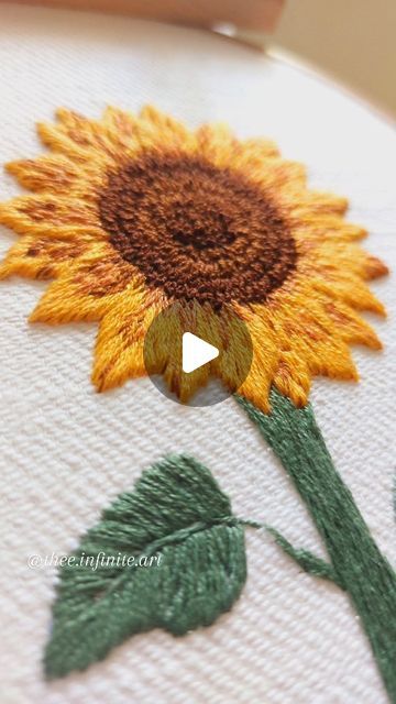 𝑻𝑯𝑬 𝑰𝑵𝑭𝑰𝑵𝑰𝑻𝑬 𝑨𝑹𝑻 ~ 𝒆𝒎𝒃𝒓𝒐𝒊𝒅𝒆𝒓𝒚 on Instagram‎: "I have wanted to embroider a sunflower for a long time. Finally, here we are! So happy with the outcome. 🌻🌻🌻  .  .  [Embroidery, art, flowers, sunflower, hand embroidery, yellow, green, peace ] #embroidery #art  #embroideryart #modernembroidery #embroideryathome #craft #stitchmunity #theeinfiniteart #hoopartembroidery  #needlepoint #wip #گلدوزی #nakiş #تطريز  #crafting #sunflower"‎ Sunflower Hand Embroidery Patterns, Sun Flower Embroidery Easy, Yellow Flowers Embroidery, How To Embroider Sunflowers, Sunflower Embroidery Pattern Design, Embroidery Sunflower Pattern, Sunflower Embroidery Tutorial, Hand Embroidery Sunflower, Sunflower Hand Embroidery