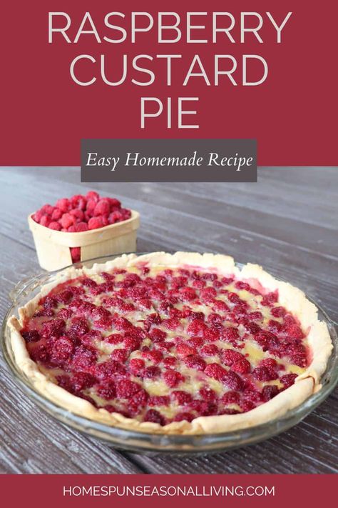 Black Raspberry Custard Pie Recipes, Berry Cream Pie Recipes, Fresh Raspberry Pie Filling Recipes, Red Raspberry Pie Recipes, Red Rasberry Deserts, Red Raspberry Cream Pie, Red Raspberry Desserts, Red Raspberry Recipes Fresh, Raspberry Cream Pie Recipe