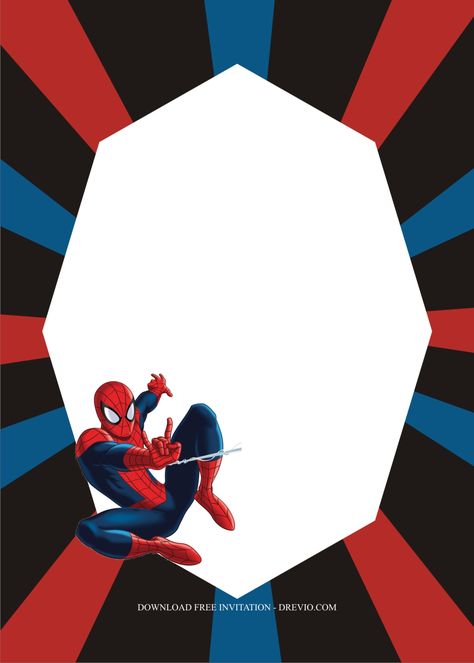 Spiderman Theme Invitation Card, Spider Man Birthday Party Ideas, Man Birthday Party Ideas, Cool Spiderman, Spider Man Birthday Party, Spiderman Theme Party, Spiderman Cupcakes, Spiderman Decorations, Spider Man Birthday