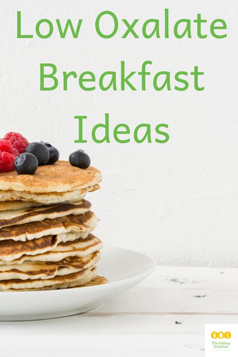 Getting tired of your same old breakfasts? Check out my top 10 favorite low oxalate breakfasts for people with kidney stones.  All these recipes fit into a low oxalate diet and are low in sugar and salt for prevention of kidney stones!    #kidneystones #lowoxalaterecipes #lowoxalatediet Low Oxalate Breakfast, Kidney Stone Diet Recipes, Kidney Stone Diet, Low Oxalate Recipes, Low Oxalate Diet, Oxalate Diet, Low Oxalate, Kidney Recipes, Baking Powder Uses