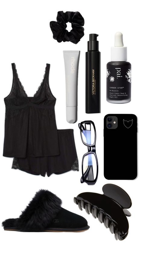 Black Lounge Outfit, Pajamas Aesthetic, Pijamas Women, Black Lounge, Looks Country, Lounge Outfit, Cute Lazy Day Outfits, Cute Lazy Outfits, Lazy Outfits