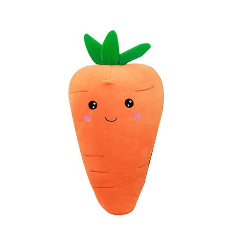 PRICES MAY VARY. Cute: With the cartoon carrot appearance design, this plush toy is cute and beautiful, will bring you a good mood, a perfect decoration for room. Comfortable: This carrot plush toy is filled with cotton, which is soft, smooth and comfortable to touch and use, close to skin. Durable: This carrot plush toy is made of good fabric and neatly routed, which is durable and firm, not easy to deform or break, has a long service life. Widely Application: This carrot plush toy is multifunc Carrot Plush, Fluffy Stuffed Animals, Cute Carrot, Hugging Pillow, Food Pillows, Sloth Plush, Diy Cushion, Plush Dolls, Good Mood