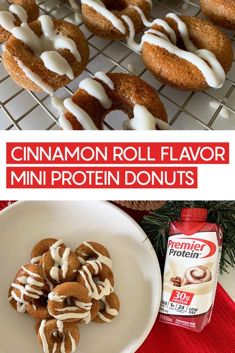 Premier Protein Breakfast Recipes, Premier Protein Muffins, Premier Protein Recipes, Bariatric Sweets, Protein Hacks, Wl Food, Bariatric Desserts, Protein Donuts Recipe, Protein Drink Recipes