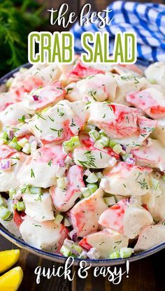 Crab Salad With Old Bay Seasoning, Sea Food Salad Recipes Crab Meat, Crab Meat Salad Recipe Simple, How To Make Crab Salad Recipes, Sea Food Salad Recipes Seafood, Imitational Crab Recipes, Crab Salad Dip Recipe, Old Bay Crab Salad, Best Imitatation Crab Salad Recipe