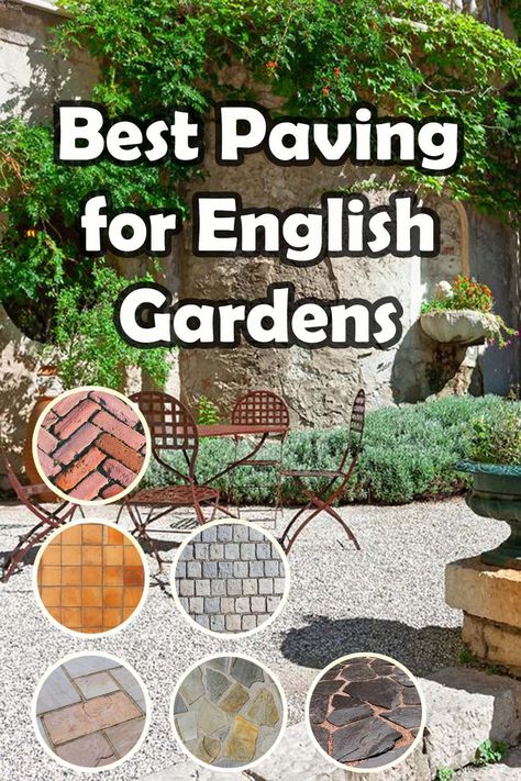 English gardens are famous for their rustic charm and decorative landscaping. From traditional flagstones to quaint cobblestones English garden paving can create perfect seating areas. Here I list 10 paving materials suitable for English gardens. English Garden Front Yard, English Garden Ideas, Cottage Patio, Garden Pavers, English Garden Design, English Gardens, Garden Paving, British Garden, Professional Landscaping