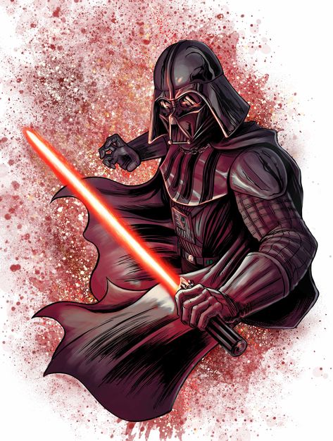 Dark Vader Drawing, Darth Vader Fan Art, Darth Vader Drawing, Monster Comic, Vader Tattoo, Darth Vader Tattoo, Darth Vader Art, Solid Black Tattoo, Forest Tattoos