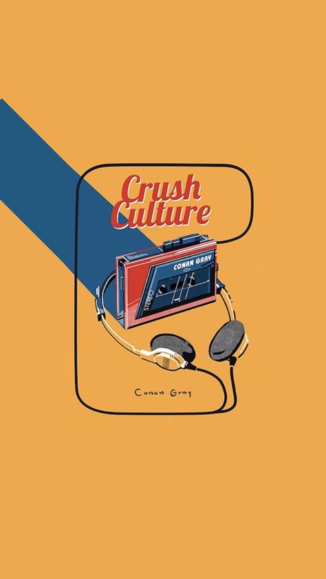 Crush Culture Wallpaper, Conan Gray Poster, Culture Wallpaper, Crush Culture, Conan Gray Aesthetic, Aesthetic Objects, Poster Diy, Graphic Poster Art, Gray Aesthetic