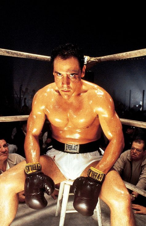 "Rocky Marciano" Showtime promotional still, 1999.  Jon Favreau as Rocky Marciano.  This made-for-TV bio-pic is about the only undefeated world heavyweight champion in the history of boxing. Rocky Marciano, Jon Favreau, Three Stooges, Feminine Art, Mma Fighters, Bad Timing, Feminine Energy, Celebrities Male, The History