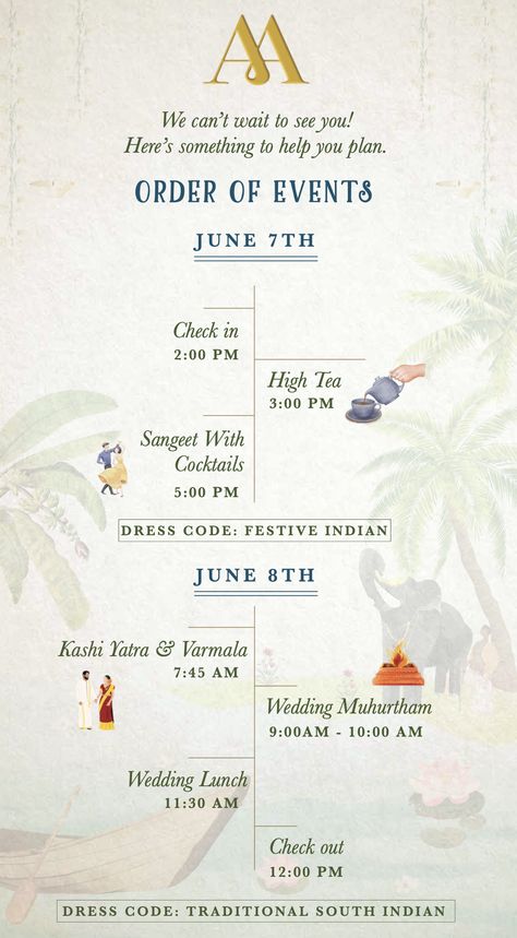 Wedding Itinerary Card, Wedding Planning Checklist Budget, Aesthetic Bookmarks, Indian Invitation, Wedding Illustration Card, Caricature Wedding Invitations, Event Invitation Design, Indian Invitation Cards, Itinerary Design