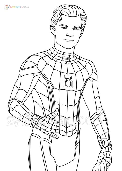 Spiderman Coloring Pages | 100 Pictures Free Printable Spiderman Printables, Spiderman Coloring Pages, Hulk Coloring Pages, Spiderman Fanart, Spider Coloring Page, Marvel Paintings, Monster Truck Coloring Pages, Spiderman Face, Spiderman Coloring