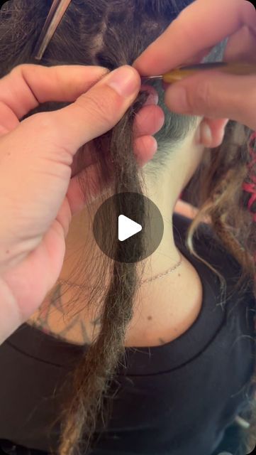 DREADLOCK COTTAGE (Heather) on Instagram: "🌾Close up crochet maintenance!🌾
#dreadlockmaintenance #crochetdreads" Dreadlocks Half Head, Partial Dreadlocks White Women, Loose Dreadlocks, How To Crochet Dreadlocks, How To Dreadlock Hair, One Dreadlock In Hair, Silver Dreads, How To Make Dreads, Permanent Dreadlock Extensions