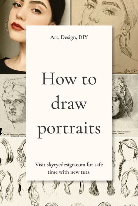 how to draw portraits / drawing faces / portrait face / face reference / child face drawing. Hello! New post in our blog about interesting theme. How To Practice Drawing Faces, Face Guidelines Drawing, How To Draw Portraits, How To Draw Face, Sketch Tips, Faces Portrait, Portrait Drawing Tips, Draw Face, Face Proportions